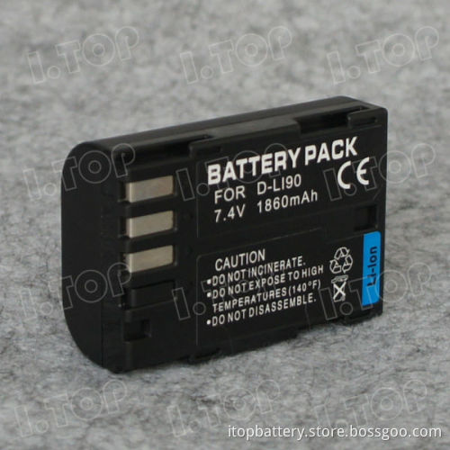 Power camcorder battery For Pentax D-LI90 ,7.4V 1860mAh, 18 months warranty